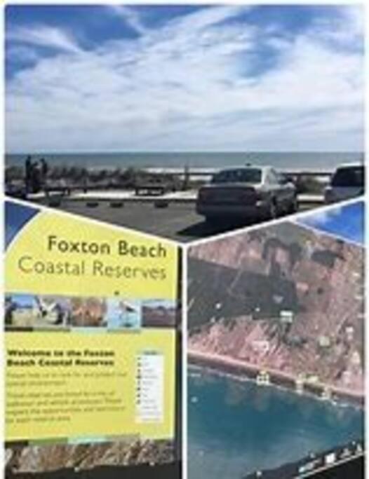 Relaxed Beach Retreat, Mod Family Friendly Bach Foxton Beach Exterior photo